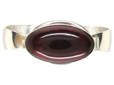 Silver & Amber Bangle by Niels Erik From