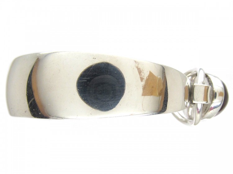 Silver & Amber Bangle by Niels Erik From