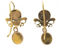 Georgian 18ct Gold, Emerald & Ruby Earrings