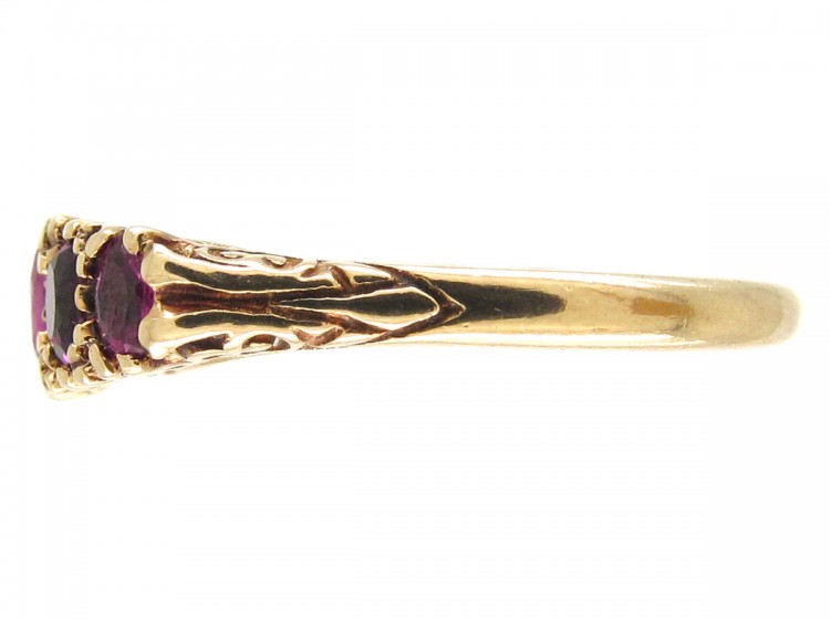 Edwardian Ruby Five Stone Ring
