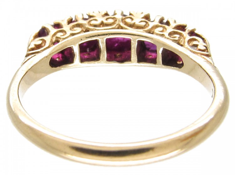 Edwardian Ruby Five Stone Ring