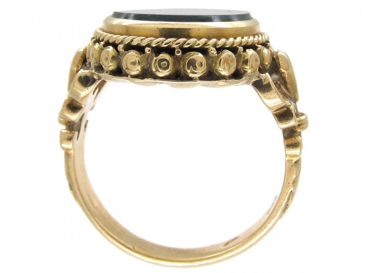Russian Bloodstone Signet Ring