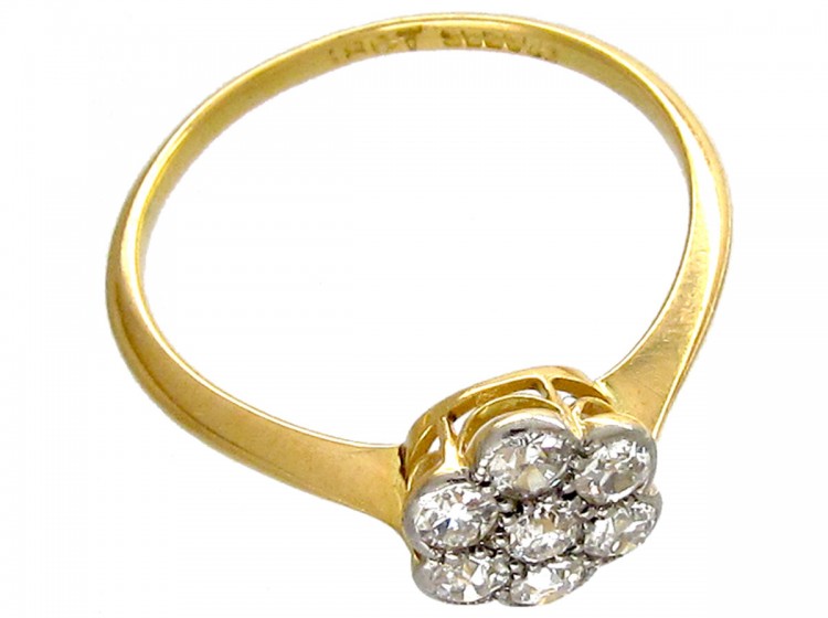 Edwardian Diamond Cluster Ring
