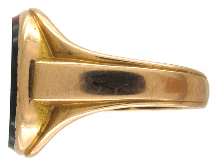 Victorian 15ct Gold Bloodstone Signet Ring