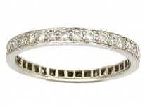 Art Deco Platinum & Diamond Eternity Ring