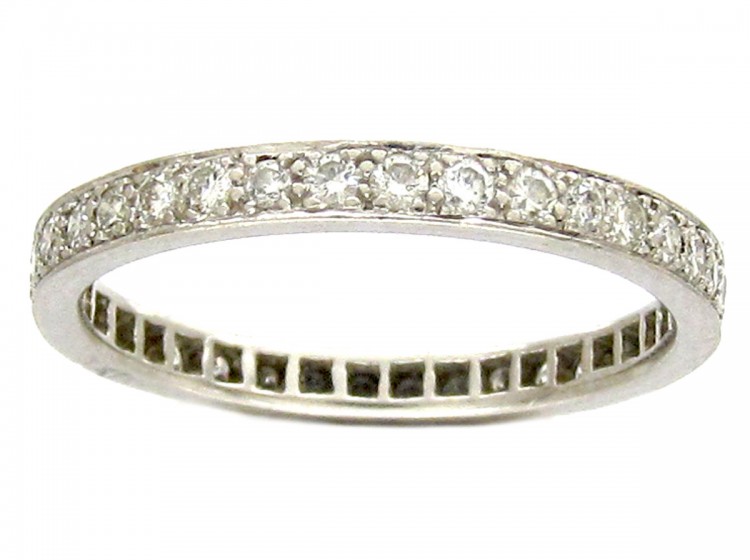 Art Deco Platinum & Diamond Eternity Ring