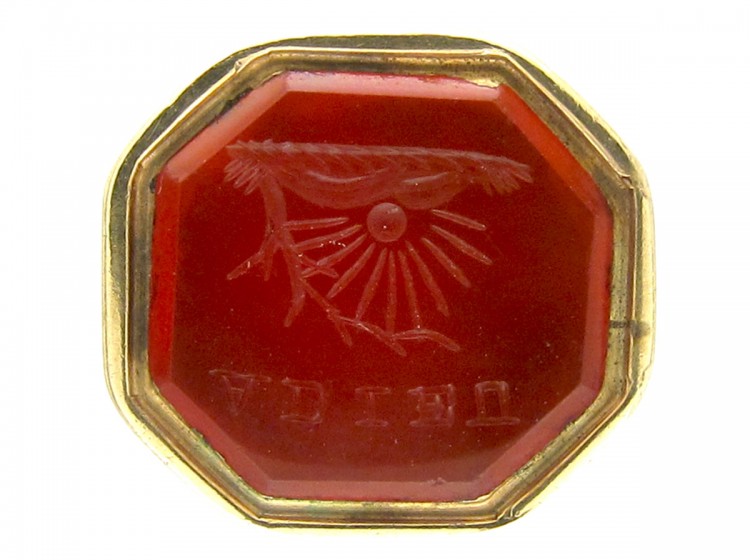 Regency Gold-Cased & Carnelian Seal
