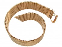 French 18ct Gold Buckle Bracelet