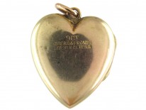 9ct Gold & Paste Heart Locket
