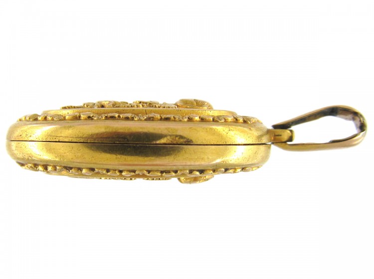 Victorian 15ct Gold Rose Locket