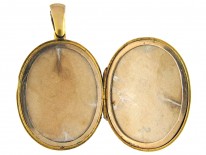 Victorian 15ct Gold Rose Locket
