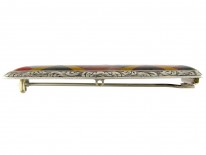 Victorian Silver & Agate Scottish Brooch