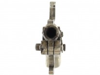 Gun Watch Fob Charm with Silver Mount
