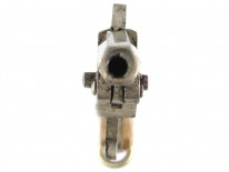 Gold Mounted Gun Watch Fob Charm