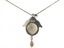 Art Nouveau Silver & Enamel Pendant by James Fenton