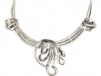 Silver & Marcasite Festoon Necklace