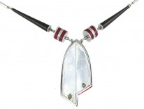 Jakob Bengel Art Deco Metal & Bakelite Necklace