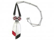 Jakob Bengel Art Deco Metal & Bakelite Necklace