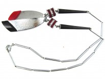 Jakob Bengel Art Deco Metal & Bakelite Necklace