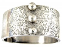 Victorian Silver Stud Bangle