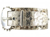 Victorian Silver Buckle Bangle