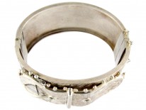 Victorian Silver Buckle Bangle