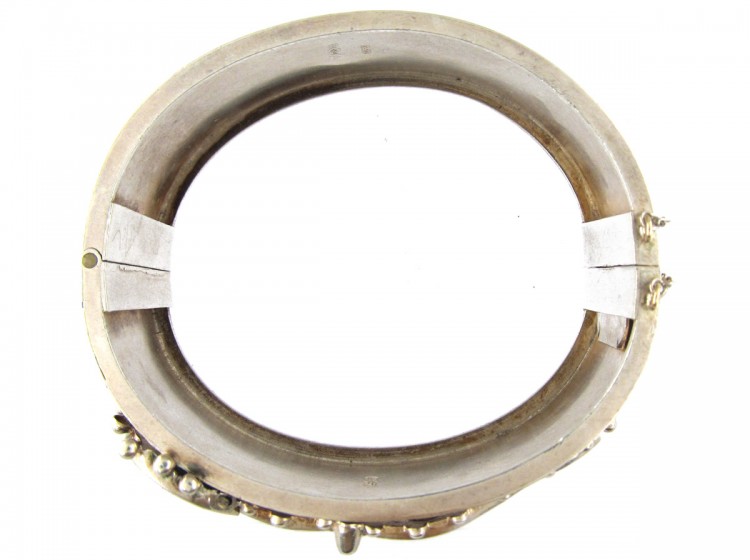 Victorian Silver Buckle Bangle