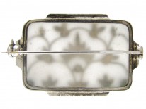 Theodor Fahrner Rock Crystal Turqouise Silver Brooch