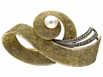 Theodor Fahrner Silver & Marcasite Brooch