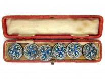 Silver & Enamel Buttons by Liberty & Co.