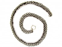Victorian Silver Woven Collar