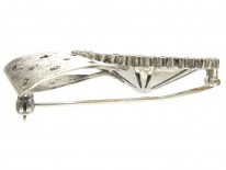 Theodor Fahrner Silver, Marcasite & Opal Brooch