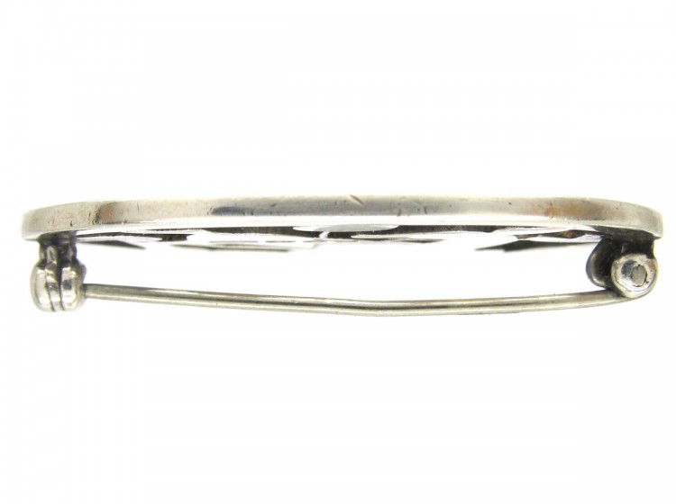 Georg Jensen Silver Deer Brooch