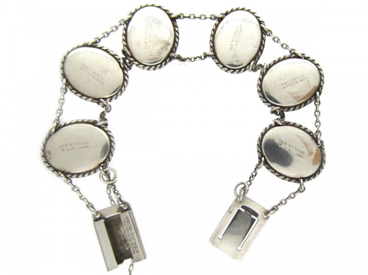 Silver Art Deco Butterfly Wing Bracelet of Ladies