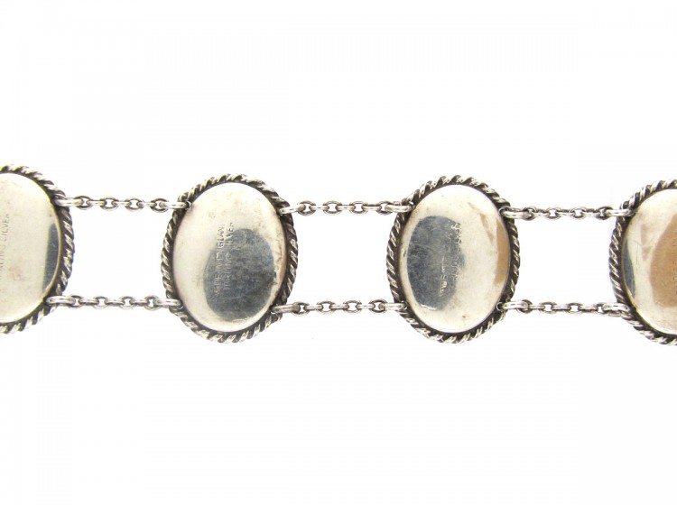 Silver Art Deco Butterfly Wing Bracelet of Ladies