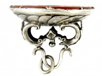 Large Georgian Silver & Carnelian Crested Seal