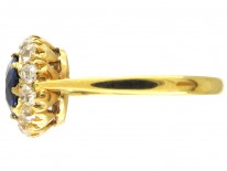 Edwardian Sapphire & Diamond Cluster Ring