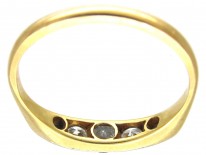 Five Stone Diamond Art Deco Ring