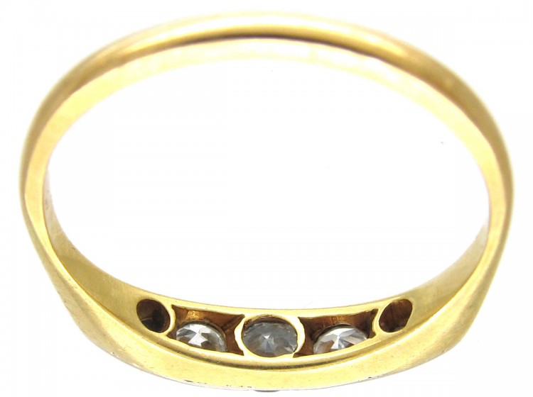 Five Stone Diamond Art Deco Ring
