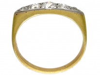 Five Stone Diamond Art Deco Ring