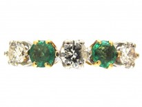 Emerald & Diamond Five Stone Ring