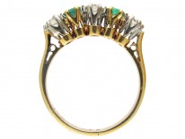 Emerald & Diamond Five Stone Ring