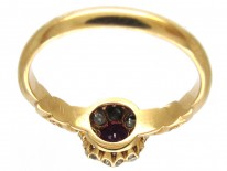 Edwardian Ruby & Diamond Cluster Ring