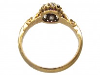 Edwardian Ruby & Diamond Cluster Ring