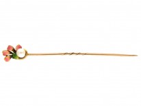 Jubilee Enamel 15ct Gold Stick Pin