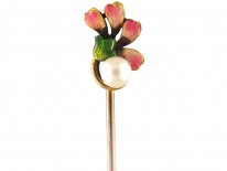 Jubilee Enamel 15ct Gold Stick Pin