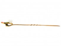 Jubilee Enamel 15ct Gold Stick Pin
