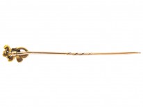 Jubilee Enamel 15ct Gold Stick Pin