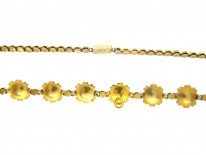 Victorian 15ct Gold & Natural Split Pearl Flower Necklace