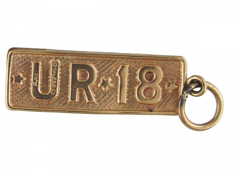 9ct 18 Years Old Charm